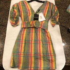 Nicholas Brand 100% Linen Mini Dress